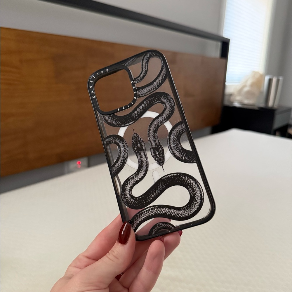 Black Snake Design Phone Case
